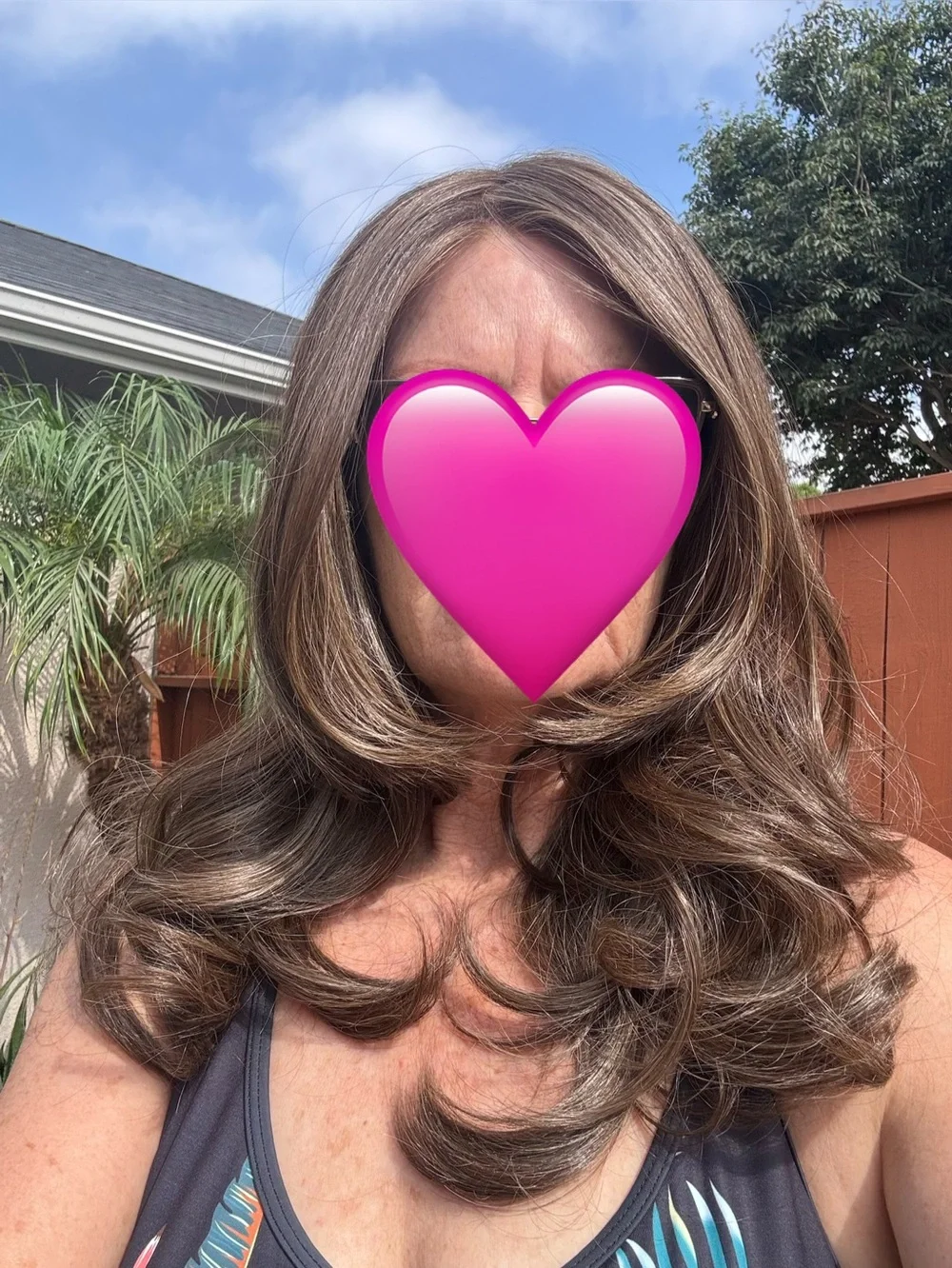 Jon renau long wig brown,mousse cake mono top hd synthetic 100% polyester
